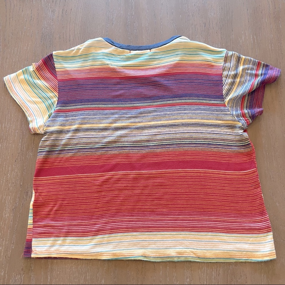 Aran’s Den Striped Crop Top Juniors Size Small - Picture 4 of 8